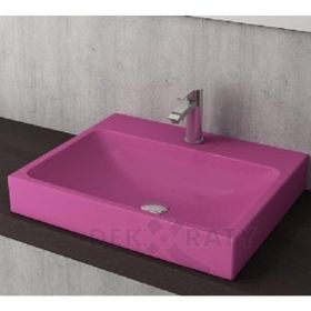 Bocchi 1077-023-0126 Scala 60x48 Parlak Mor Tezgah Üstü Lavabo