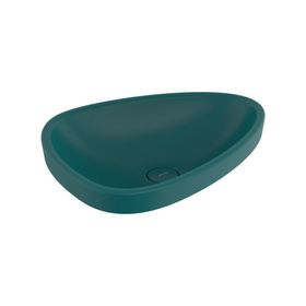 Bocchi 1112-071-0125 Etna 58 cm Mat Petrol Mavisi Tezgah Üstü Lavabo