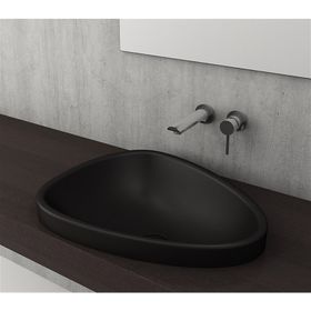 Bocchi 1114-004-0125 Etna 58 cm Tezgah Üstü Mat Siyah Lavabo