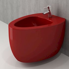 Bocchi 1116-019-0128 Etna Parlak Kırmızı Asma Klozet