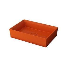 Bocchi 1172-012-0125 Vessel Çanak 56 cm Parlak Turuncu Lavabo