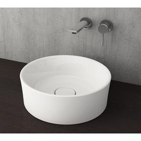 Bocchi 1174-061-0125 Luna Yuvarlak 38 cm Parlak Beyaz Çanak Lavabo