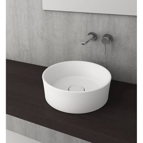 Bocchi 1174-061-0125 Luna Yuvarlak 38 cm Parlak Beyaz Çanak Lavabo
