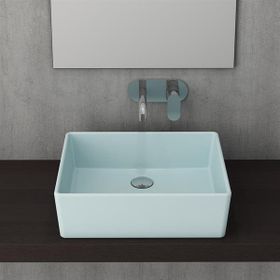 Bocchi 1215-029-0125 Milano Mat Buz Mavisi 50 cm Çanak Lavabo