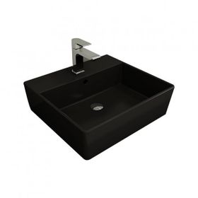 Bocchi 1216-004-0126 Mat Siyah Milano Batarya Banklı Çanak Lavabo