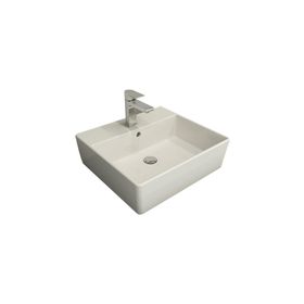 Bocchi 1216-062-0126 50 cm Parlak Beyaz Milano Batarya Banklı Çanak Lavabo