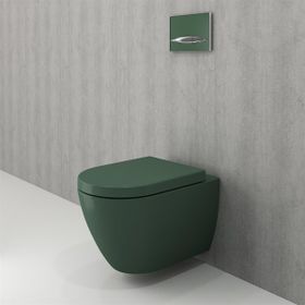Bocchi 1295-027-0128 Mat Yeşil Venezia Rimless Asma Klozet