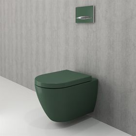 Bocchi 1295-027-0128 Mat Yeşil Venezia Rimless Asma Klozet