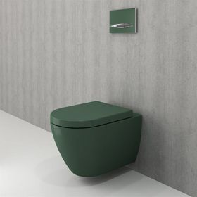 Bocchi 1295-027-0128 Mat Yeşil Venezia Rimless Asma Klozet