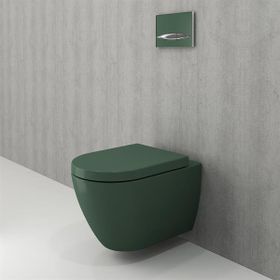 Bocchi 1295-027-0128 Mat Yeşil Venezia Rimless Asma Klozet