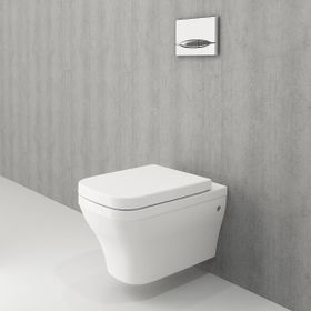 Bocchi 1304-064-0128 Parlak Beyaz Firenze Rimless Kapak Dahil Asma Klozet