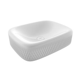Bocchi 1411-001-0125 New Age Tezgah Üstü 55 cm Parlak Beyaz Lavabo