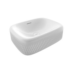 Bocchi 1411-001-0125 New Age Tezgah Üstü 55 cm Parlak Beyaz Lavabo
