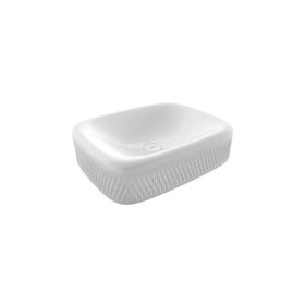 Bocchi 1411-001-0125 New Age Tezgah Üstü 55 cm Parlak Beyaz Lavabo