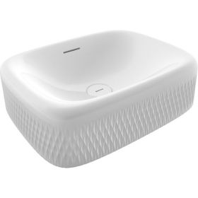 Bocchi 1411-001-0125 New Age Tezgah Üstü 55 cm Parlak Beyaz Lavabo