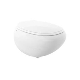 Bocchi 1412-001-0128 Parlak Beyaz Strata Rimless Kapak Dahil Asma Kanalsız Klozet