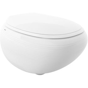 Bocchi 1412-001-0128 Parlak Beyaz Strata Rimless Kapak Dahil Asma Kanalsız Klozet