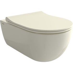 Bocchi 1416-014-0128 V Tondo Rimless Parlak Bisküvi Asma Klozet ve Kapak