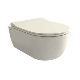 Bocchi 1416-014-0128 V Tondo Rimless Parlak Bisküvi Asma Klozet ve Kapak