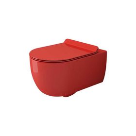 Bocchi 1416 019 0128 V Tondo Parlak Kırmızı Rimless Asma Klozet