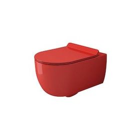 Bocchi 1416 019 0128 V Tondo Parlak Kırmızı Rimless Asma Klozet