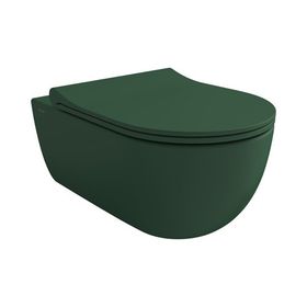 Bocchi 1416-027-0128 Mat Yeşil V-Tondo Rimless Kanalsız Asma Klozet