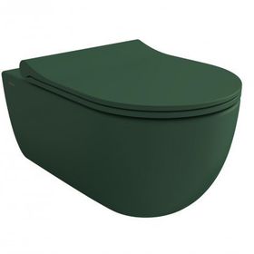 Bocchi 1416-027-0128 Mat Yeşil V-Tondo Rimless Kanalsız Asma Klozet