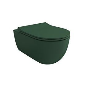 Bocchi 1416-027-0128 Mat Yeşil V-Tondo Rimless Kanalsız Asma Klozet
