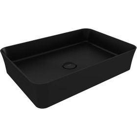 Bocchi 1476-004-0125 Dikdörtgen 55 cm Mat Siyah Çanak Lavabo
