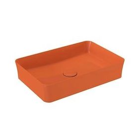 Bocchi 1476-012-0125 Slim Line Dikdörtgen 55X38 cm Parlak Turuncu Lavabo