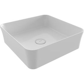 Bocchi 1477-001-0125 Kare 38 cm Parlak Beyaz Çanak Lavabo
