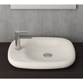 Bocchi 1489-014-0126 Fenice 54 cm P Bisküvi Tezgah Üstü Lavabo