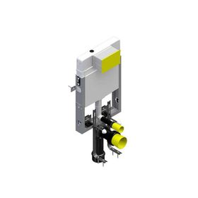 Bocchi 8.5 cm Krom Panel ve Ankastre Stop Valf Asma Klozetler için Gömme Rezervuar Seti