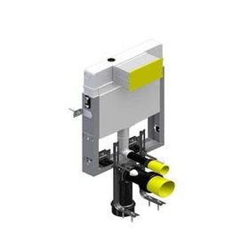 Bocchi 8.5 cm Krom Panel ve Ankastre Stop Valf Asma Klozetler için Gömme Rezervuar Seti