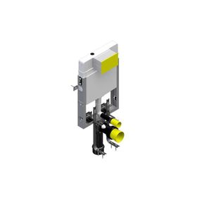 Bocchi 8.5 cm Krom Panel ve Ankastre Stop Valf Asma Klozetler için Gömme Rezervuar Seti