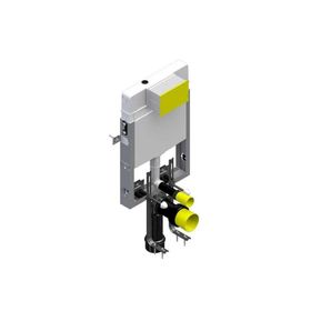 Bocchi 8.5 cm Krom Panel ve Ankastre Stop Valf Asma Klozetler için Gömme Rezervuar Seti
