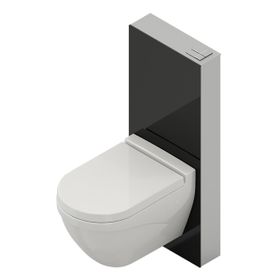 Bocchi 8100-1000 Siyah Glassbox Klozet Hariç Asma Klozet Rezervuar Seti