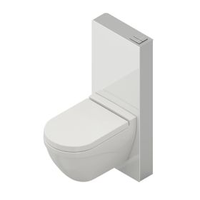 Bocchi 8100-1001 Beyaz Glassbox Klozet Hariç Asma Klozet Rezervuar Seti