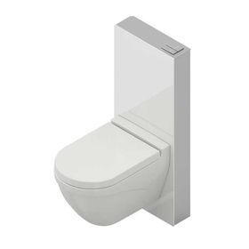 Bocchi 8100-1001 Beyaz Glassbox Klozet Hariç Asma Klozet Rezervuar Seti