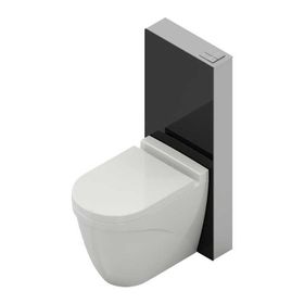 Bocchi 8100-1002 Siyah Glassbox Klozet Hariç Yerden Klozet Rezervuar Seti