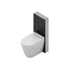 Bocchi 8100-1002 Siyah Glassbox Klozet Hariç Yerden Klozet Rezervuar Seti