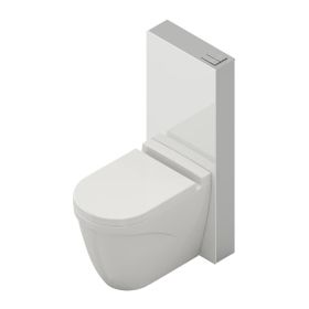 Bocchi 8100-1003 Beyaz Glassbox Klozet Hariç Yerden Klozet Rezervuar Seti