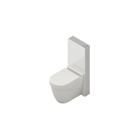 Bocchi 8100-1003 Beyaz Glassbox Klozet Hariç Yerden Klozet Rezervuar Seti