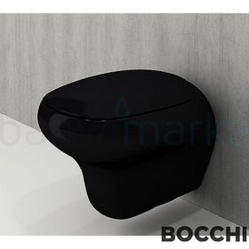 Bocchi A0327005 Fenice Parlak Siyah Klozet Kapağı