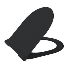 Bocchi A0330-004 Mat Siyah Yavaş Kapanır Pure Slim Klozet Kapağı