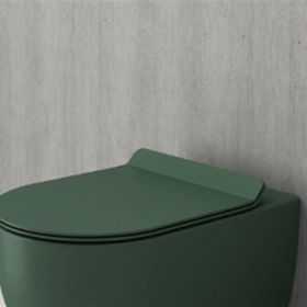 Bocchi A0330-027 Mat Yeşil Yavaş Kapanır Pure Slim Klozet Kapağı