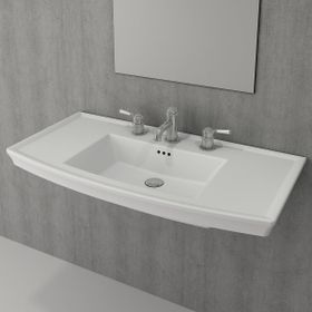 Bocchi Classico Lavita 100 cm Mat Beyaz Lavabo