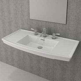 Bocchi Classico Lavita 100 cm Mat Beyaz Lavabo