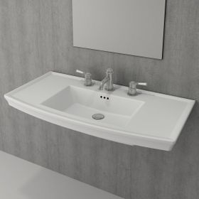 Bocchi Classico Lavita 100 cm Mat Beyaz Lavabo