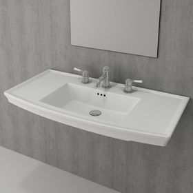 Bocchi Classico Lavita 100 cm Mat Beyaz Lavabo